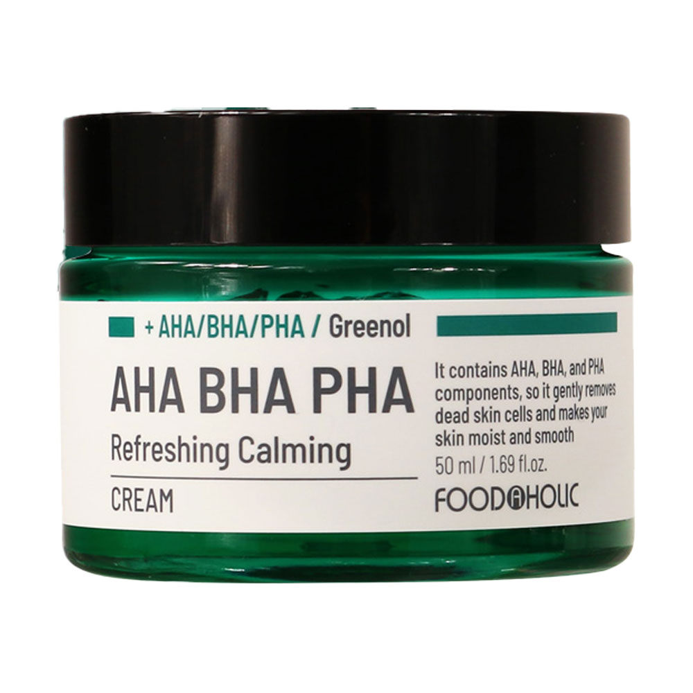 Уцінка! Заспокійливий крем для обличчя Food A Holic AHA BHA PHA Refreshing Calming Cream, 50 мл